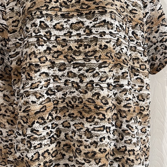 Brown and Black Animal Print Top - Picture 3 of 5